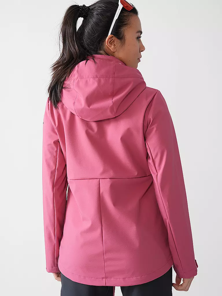 ICEPEAK | Damen Softshelljacke Burnet Hoodie | koralle