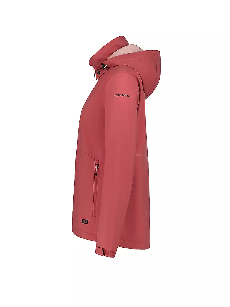 ICEPEAK | Damen Softshelljacke Burnet Hoodie | koralle