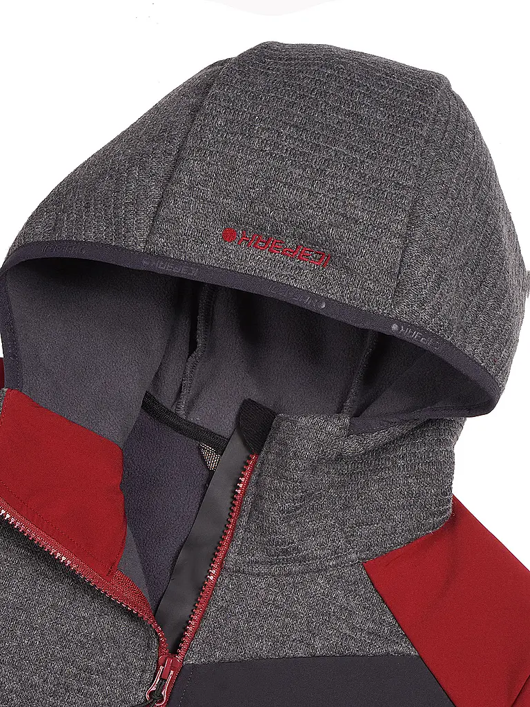 ICEPEAK | Damen Tourenjacke Dahloneka Hoodie | dunkelrot
