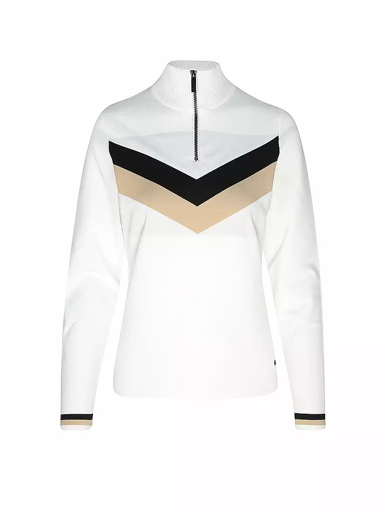 ICEPEAK | Damen Unterzieh Zipshirt Elwell | weiss