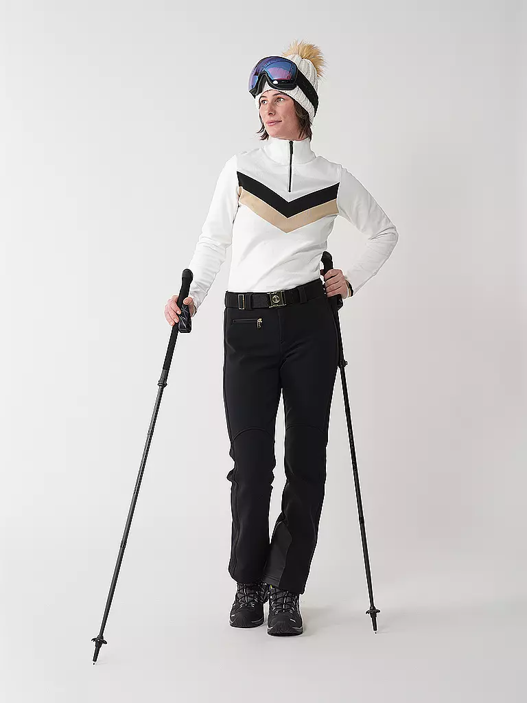 ICEPEAK | Damen Unterzieh Zipshirt Elwell | weiss