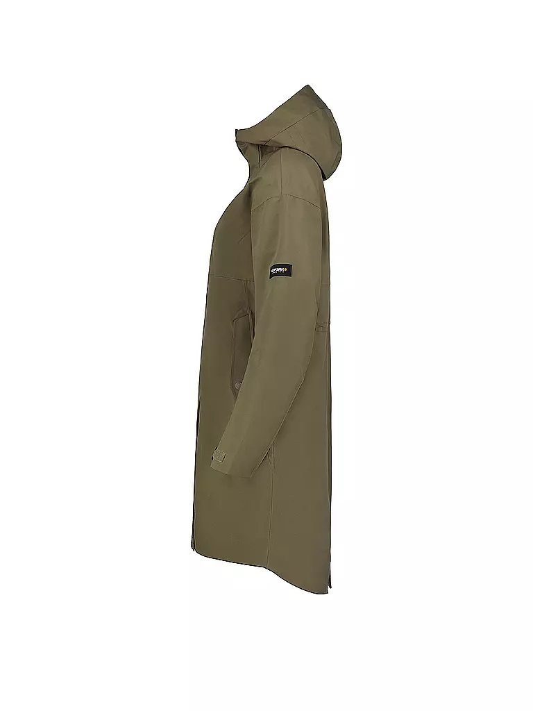 ICEPEAK | Damen Wintermantel Minier Hoodie | olive