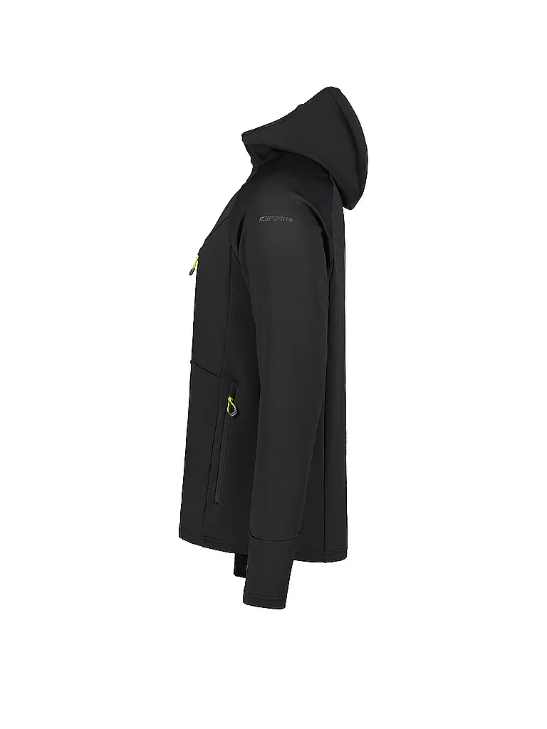 ICEPEAK | Herren Fleecejacke Danby Hoodie | schwarz