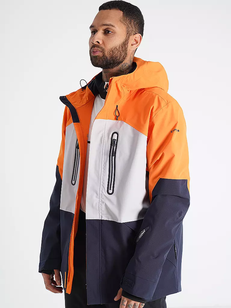 ICEPEAK | Herren Skijacke Carbon | bunt