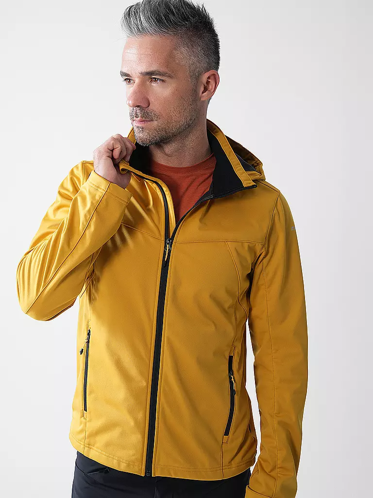 ICEPEAK | Herren Softshelljacke Biggs Hoodie | senf