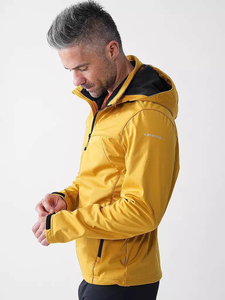 ICEPEAK | Herren Softshelljacke Biggs Hoodie | senf
