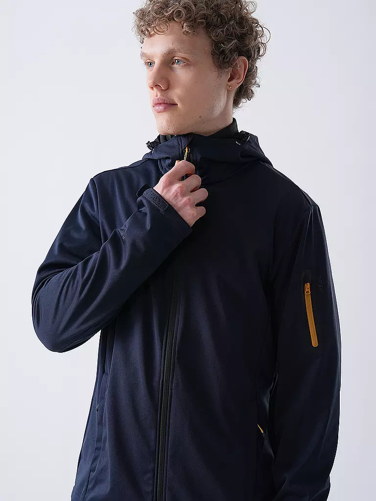 ICEPEAK | Herren Softshelljacke Brinsmade Hoodie | dunkelblau