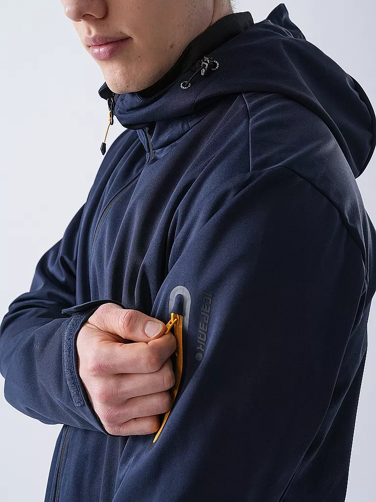 ICEPEAK | Herren Softshelljacke Brinsmade Hoodie | dunkelblau
