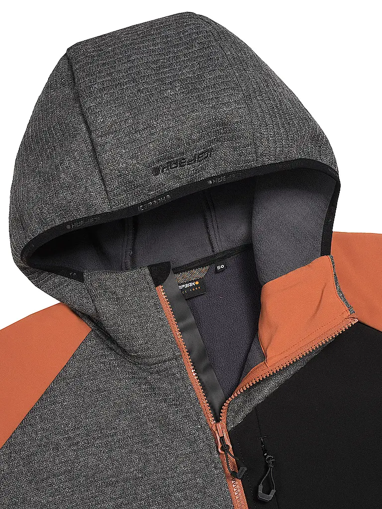 ICEPEAK | Herren Touren Fleecejacke Danfort Hoodie | orange