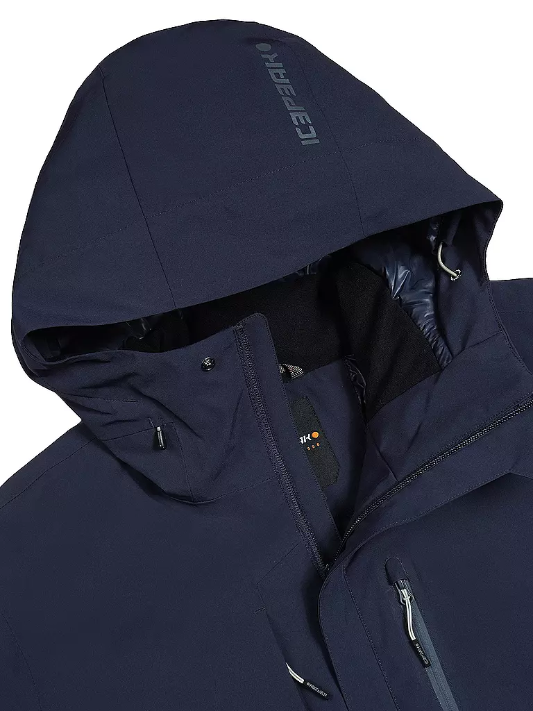 ICEPEAK | Herren Winterjacke Bakerhill Hoodie | dunkelblau