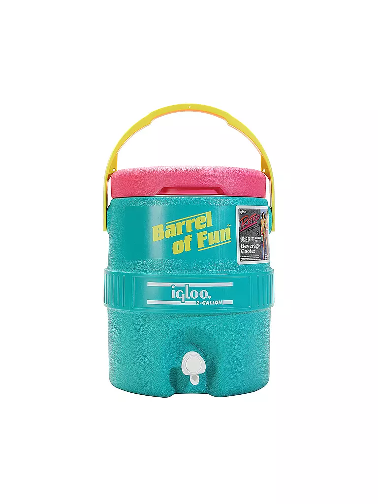 IGLOO | Retro-Getränkespender Barrel of Fun (2 Gallonen) | petrol