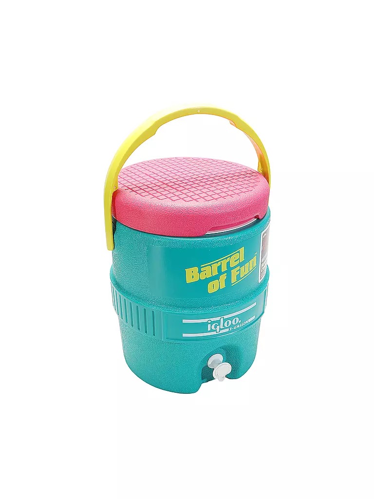 IGLOO | Retro-Getränkespender Barrel of Fun (2 Gallonen) | petrol