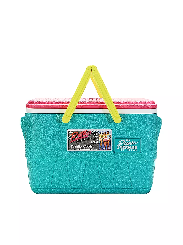 IGLOO | Retro-Picknickkorb 25-Quart-Kühlbox | petrol