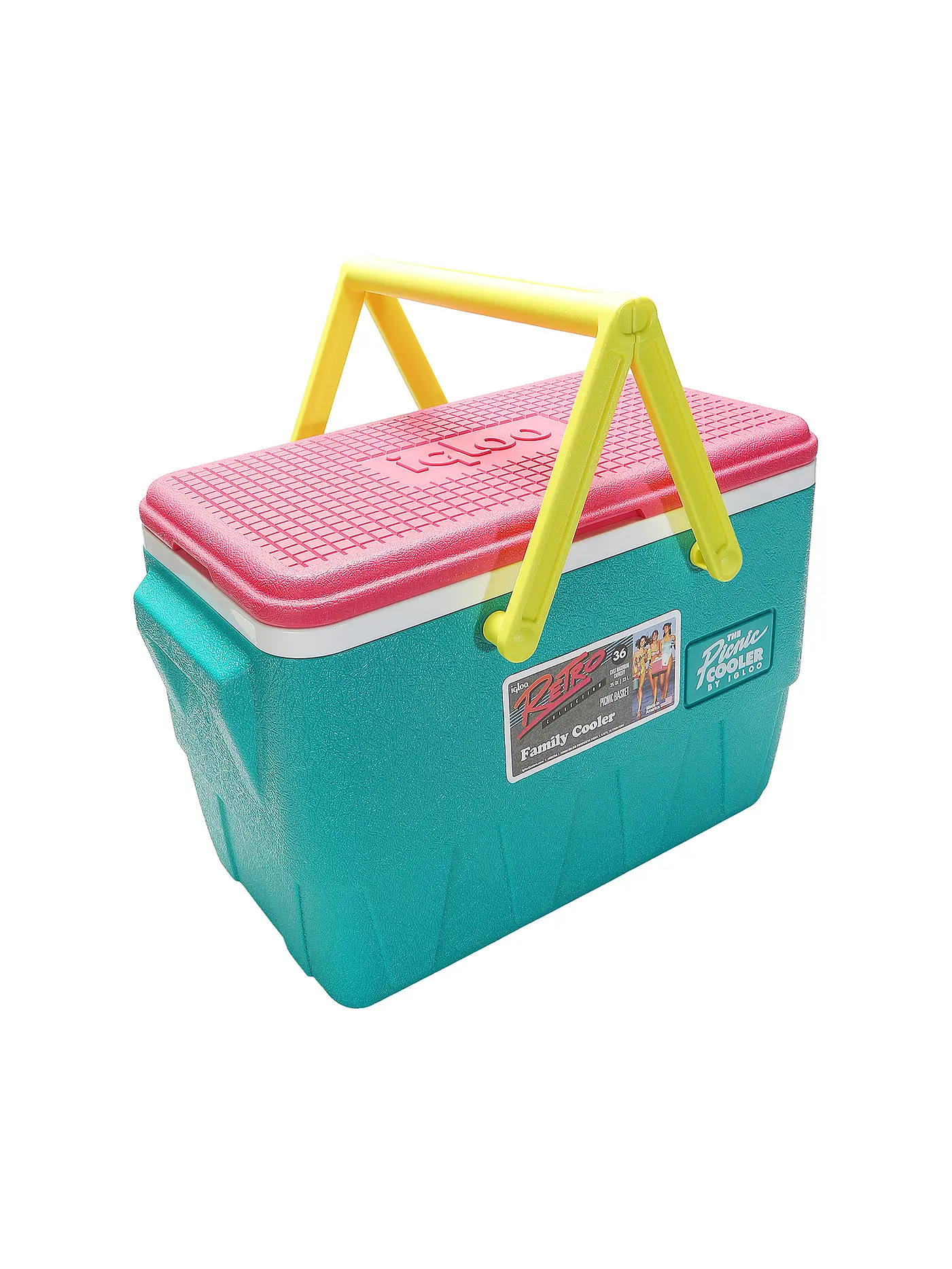 IGLOO | Retro-Picknickkorb 25-Quart-Kühlbox | petrol