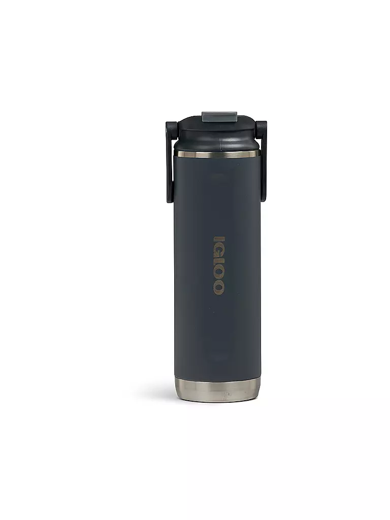 IGLOO | Trinkflasche Flip 'n' Sip Tumbler isoliert 591ml | schwarz