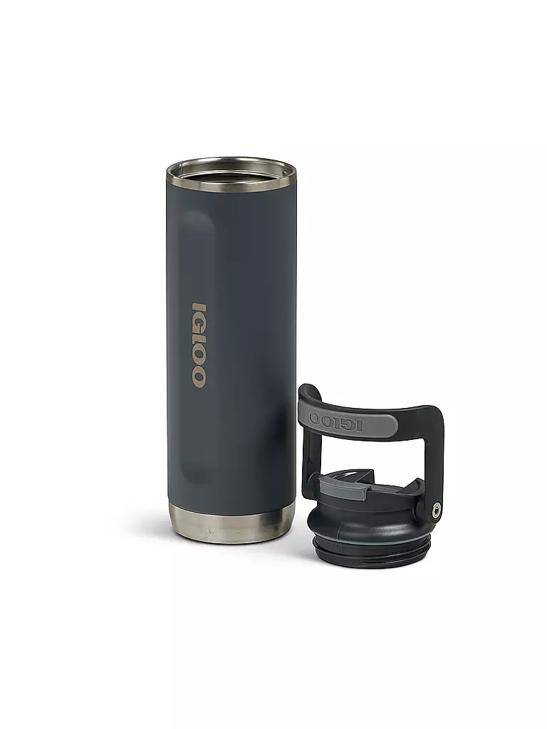 IGLOO | Trinkflasche Flip 'n' Sip Tumbler isoliert 591ml | schwarz