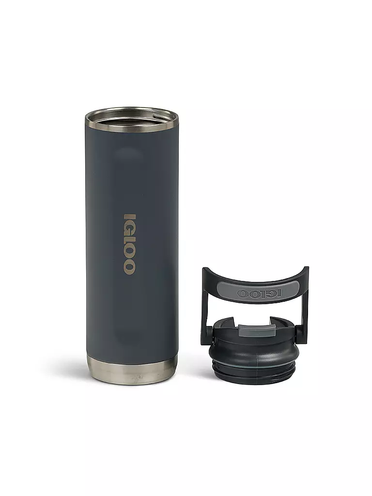 IGLOO | Trinkflasche Flip 'n' Sip Tumbler isoliert 591ml | schwarz