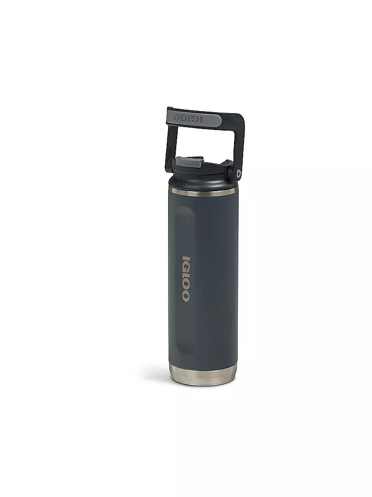 IGLOO | Trinkflasche Flip 'n' Sip Tumbler isoliert 591ml | schwarz