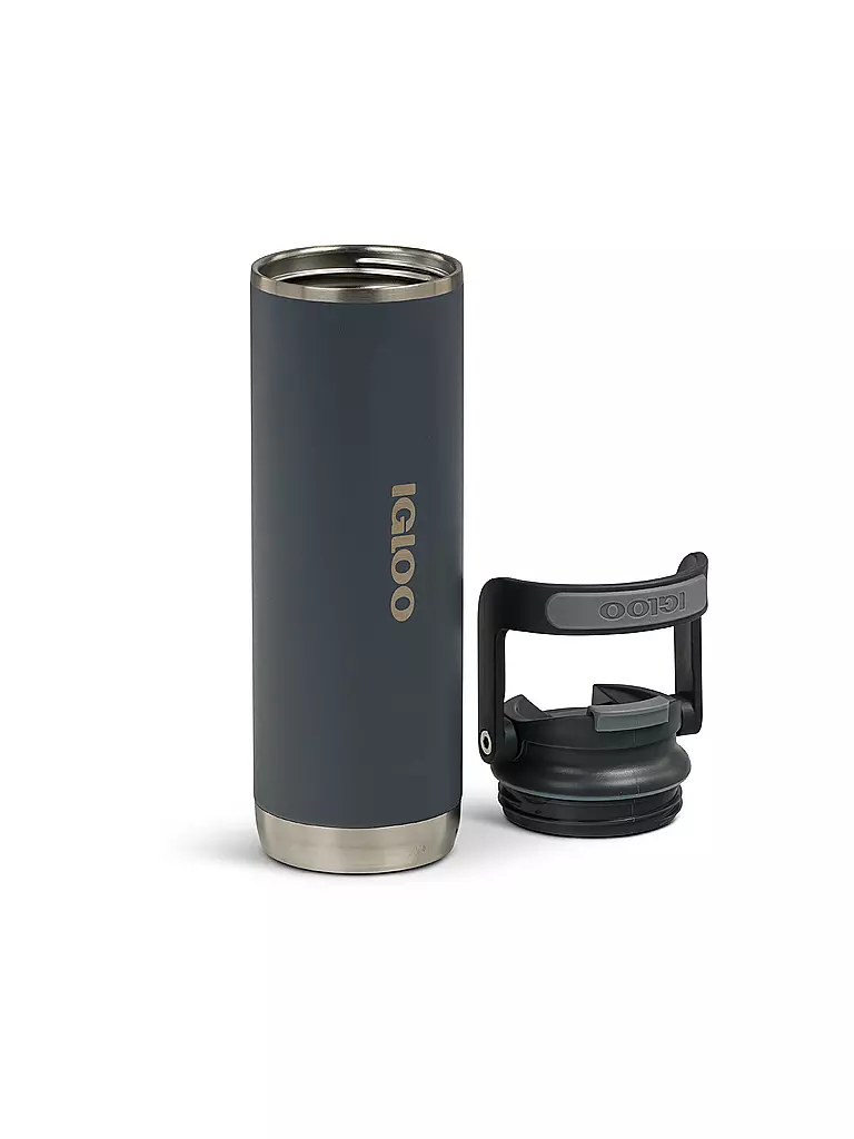 IGLOO | Trinkflasche Flip 'n' Sip Tumbler isoliert 591ml | schwarz
