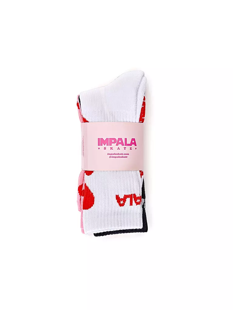 IMPALA | Impala Skate Socken 3er-Pack | rot