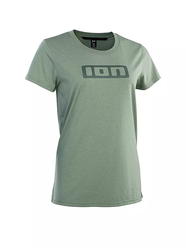 ION | Damen MTB-Shirt Logo DR SS | hellgrün