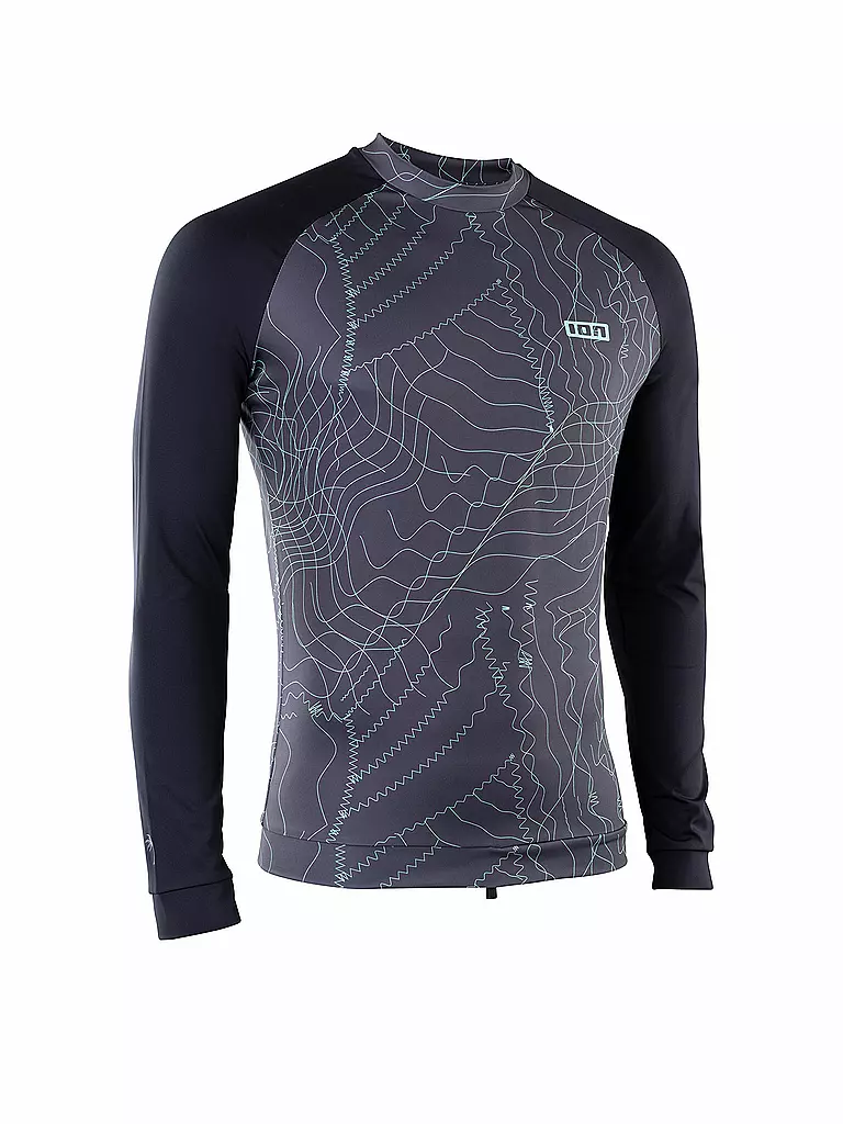 ION | Herren Beachshirt Rashguard Maze | grau