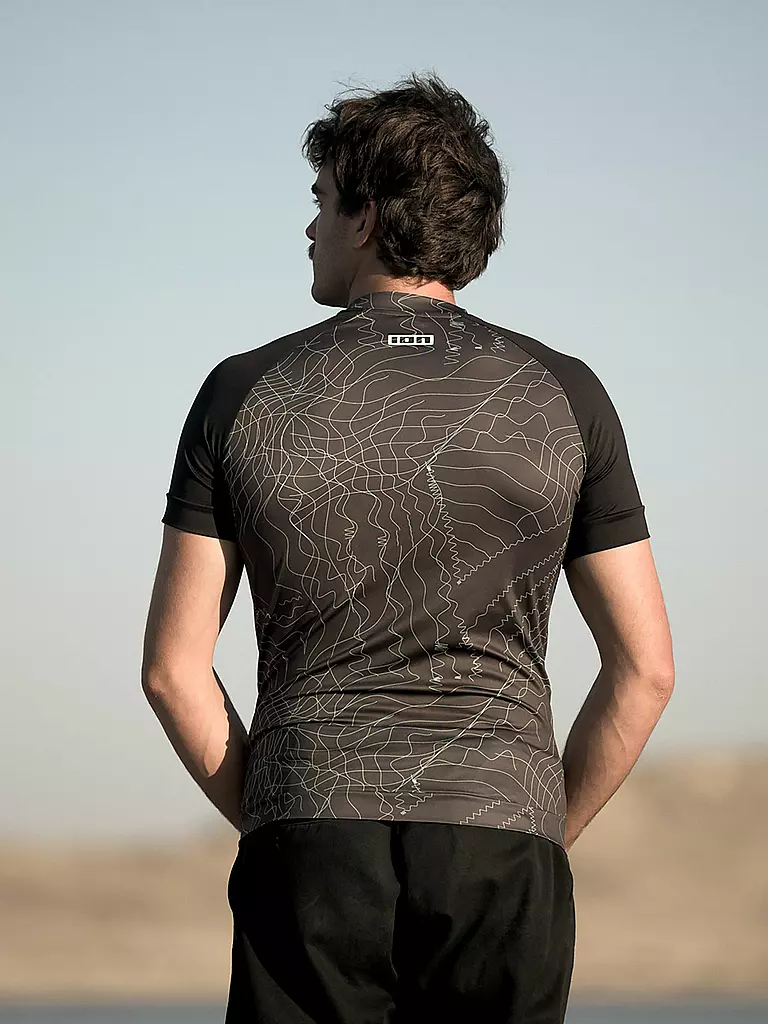ION | Herren Beachshirt Rashguard Maze | grau