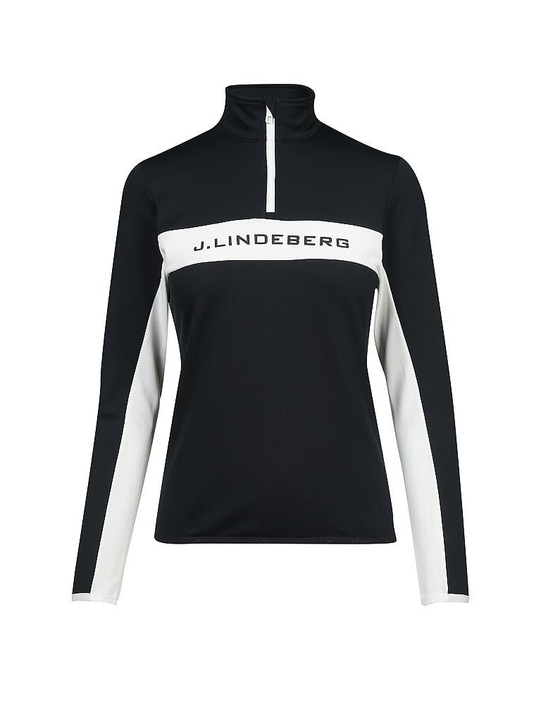 J.LINDEBERG Damen SkiUnterzieher Kimball Quarter Zip blau