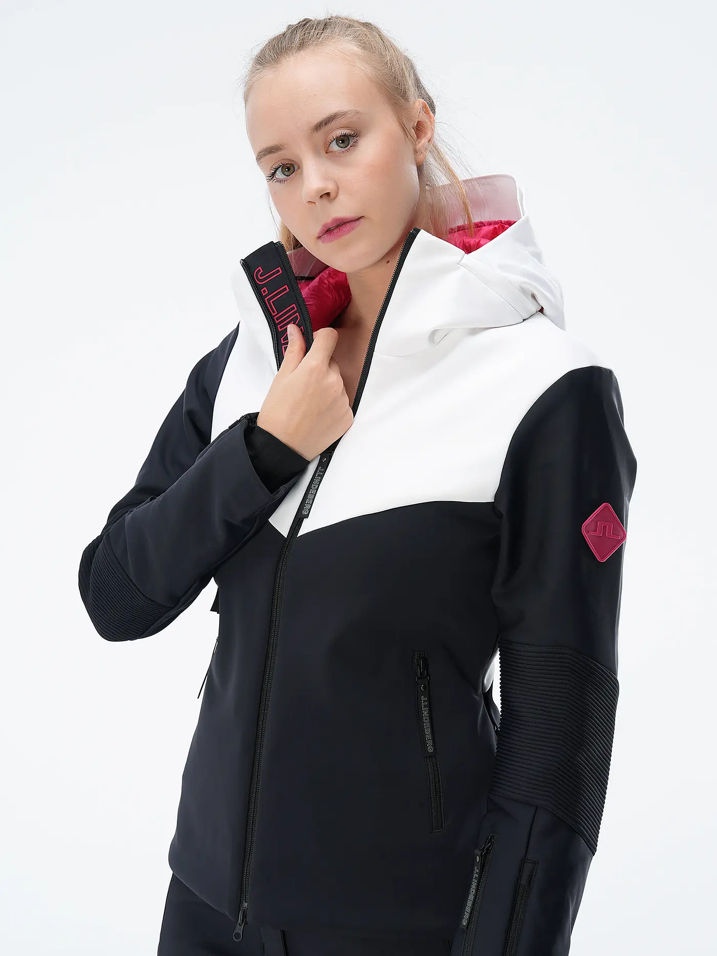 J.LINDEBERG | Damen Skijacke Stanford Hybrid | schwarz