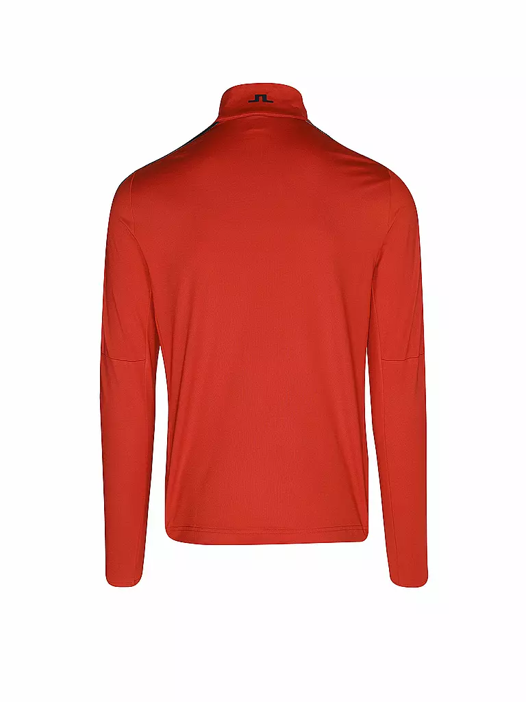 J.LINDEBERG | Herren Unterzieh Zipshirt William | rot