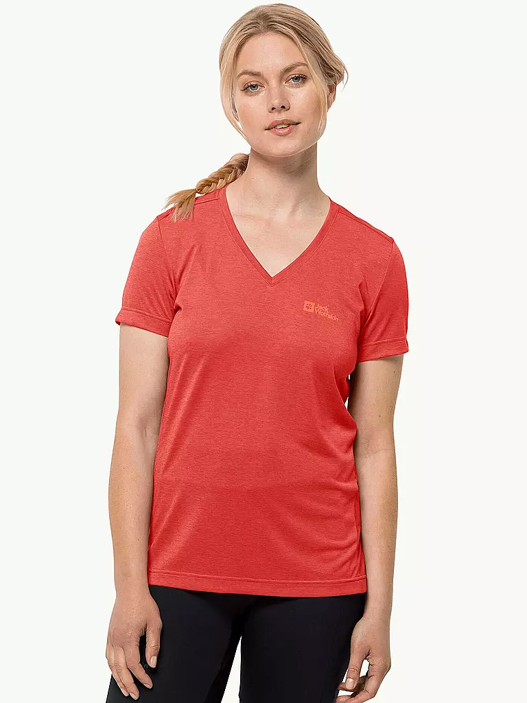 JACK WOLFSKIN | Damen Funktionsshirt Crosstrail  | rot