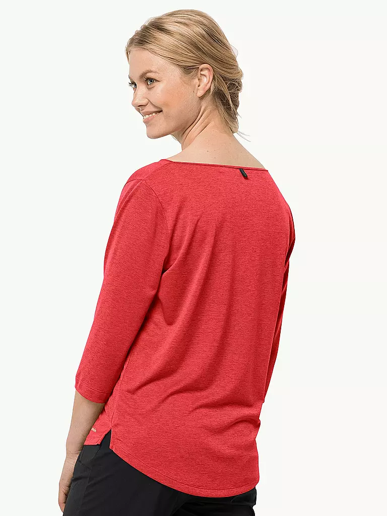 JACK WOLFSKIN | Damen Funktionsshirt Jwp 3/4  | rot