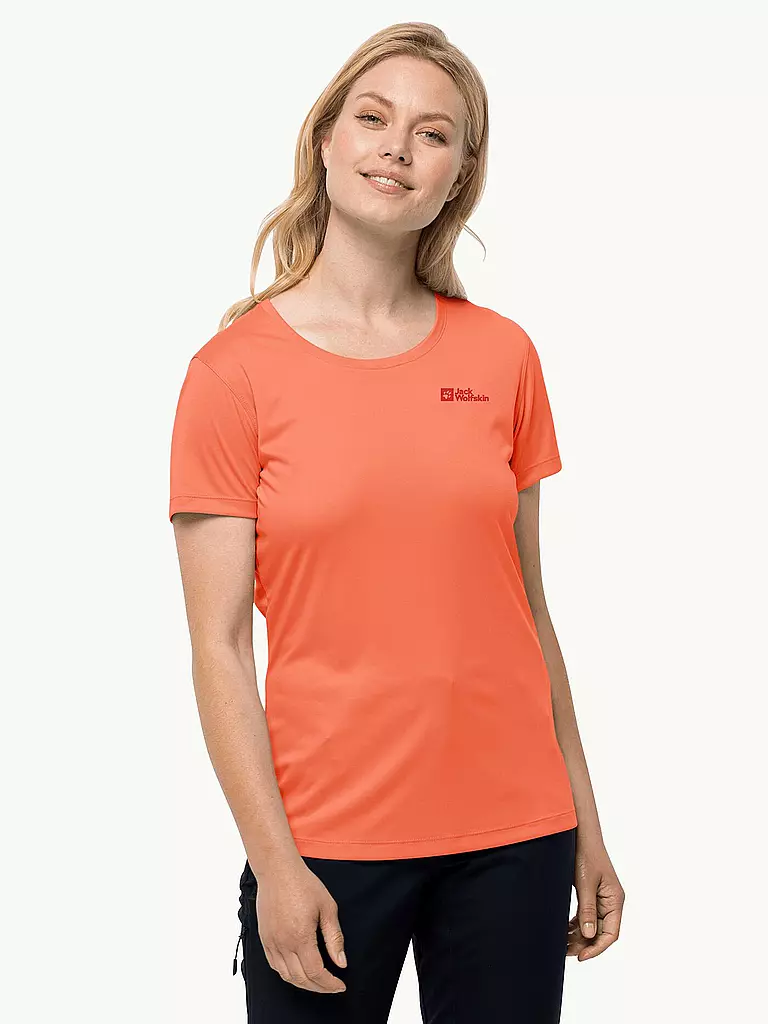 JACK WOLFSKIN | Damen Funktionsshirt Tech  | koralle