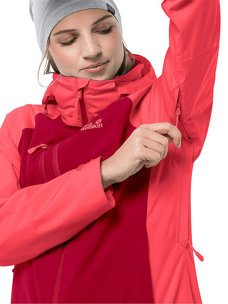 JACK WOLFSKIN | Damen Hardshelljacke Mount Emin | rot