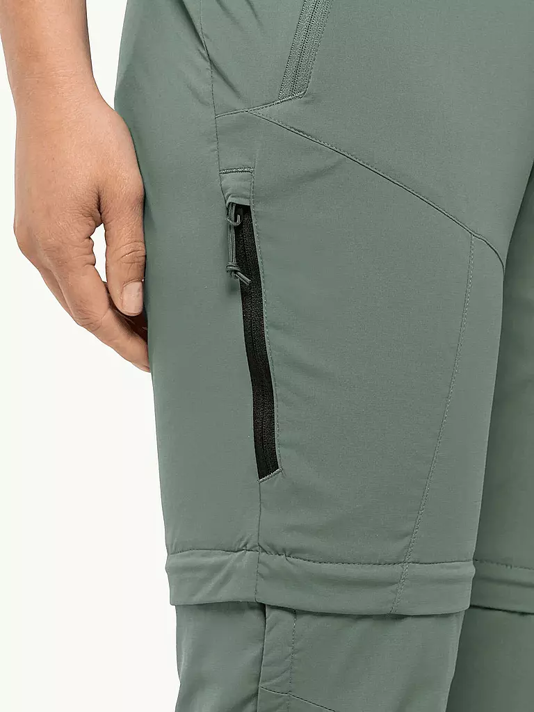 JACK WOLFSKIN | Damen Wanderhose Glastal Zip Off | olive