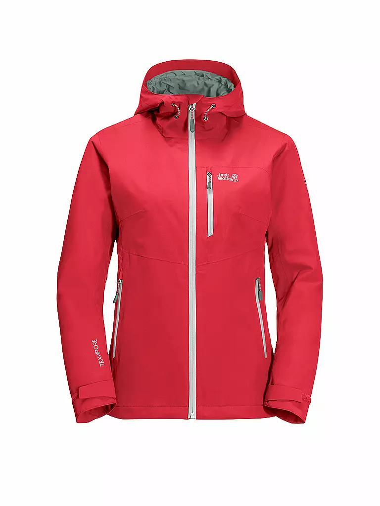 JACK WOLFSKIN | Damen Wanderjacke Eagle Peak 2L | rot