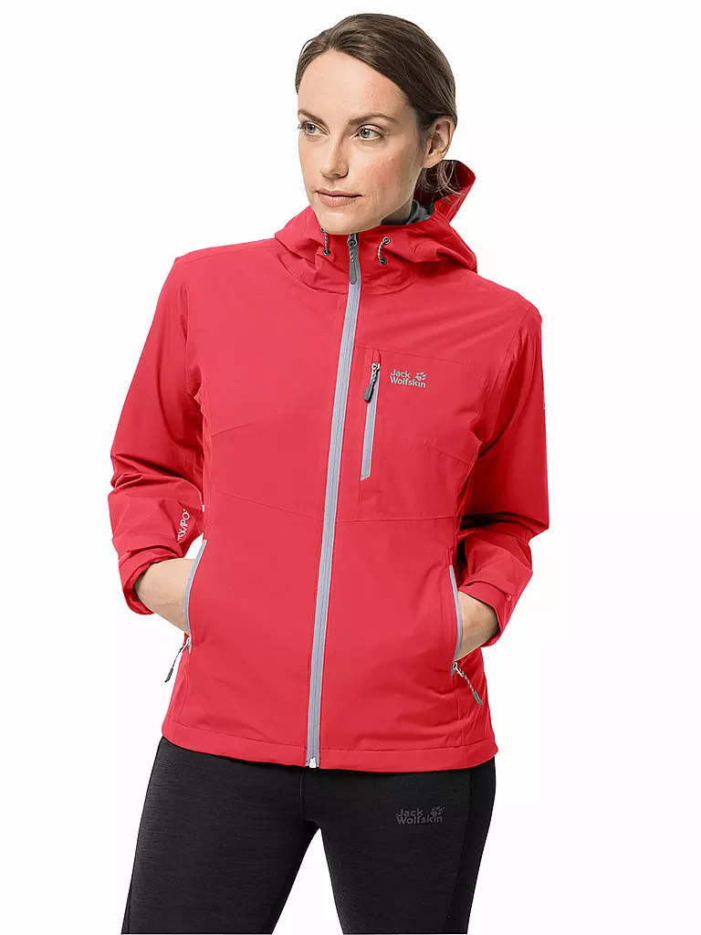 JACK WOLFSKIN | Damen Wanderjacke Eagle Peak 2L | rot