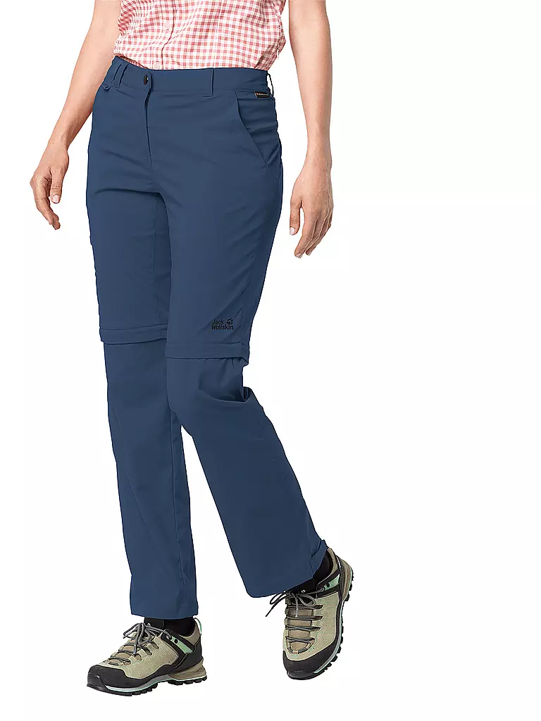 JACK WOLFSKIN | Damen ZipOff Softshellhose Activate Light | blau