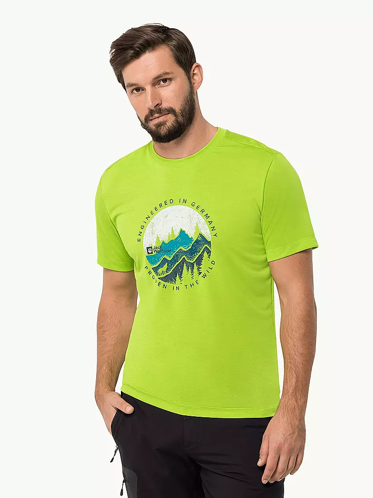 JACK WOLFSKIN | Herren Funktionsshirt Hiking Graphic | grün