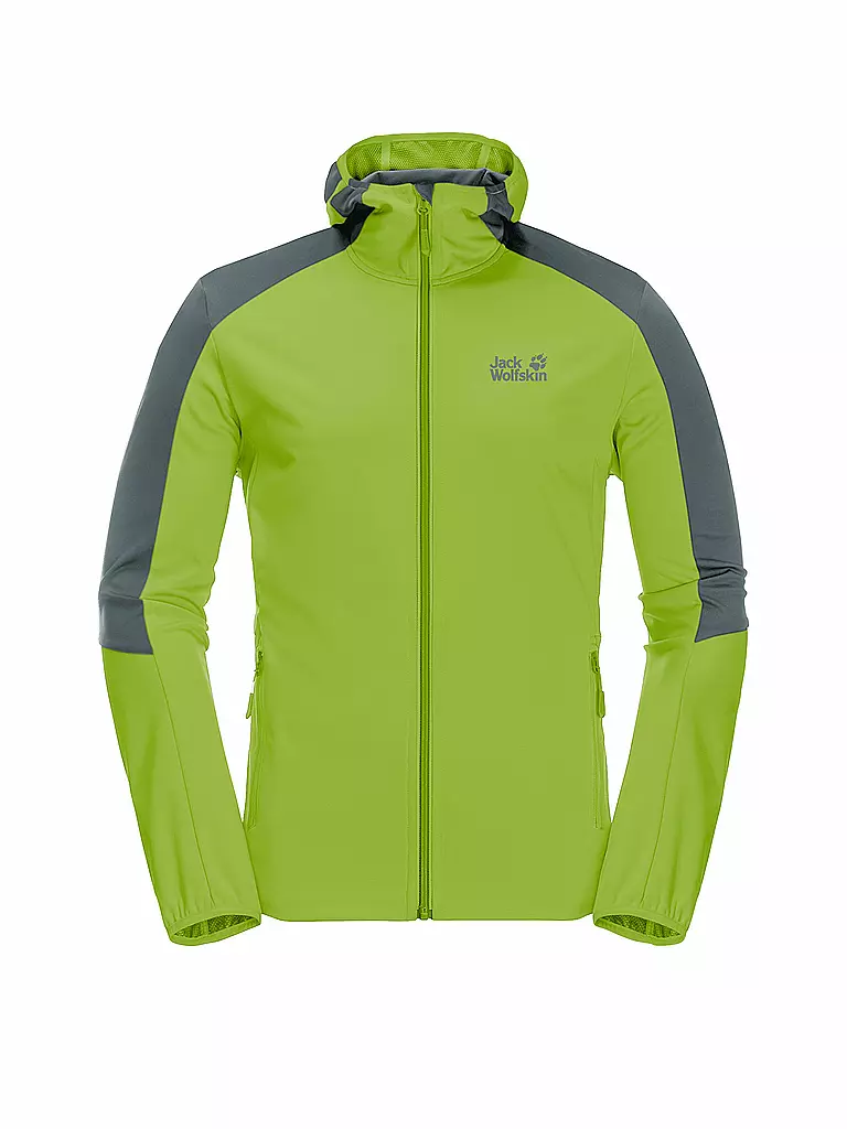 JACK WOLFSKIN Herren Softshelljacke Go Hike Hoodie gelb