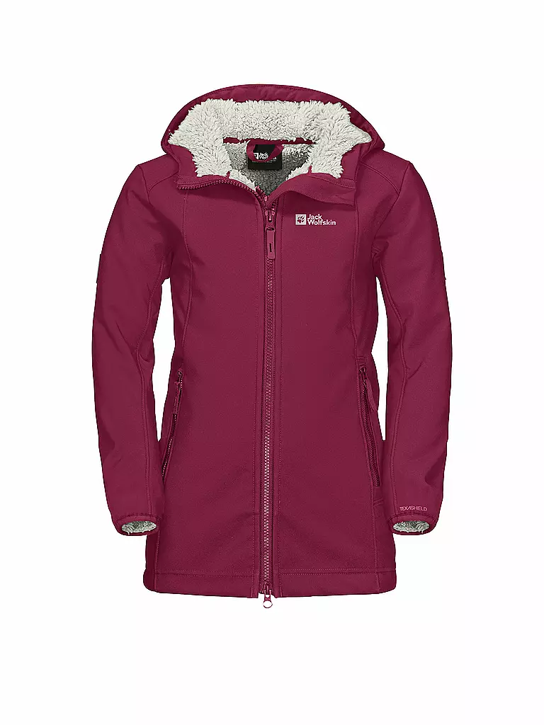 JACK WOLFSKIN | Mädchen Softshellmantel Kissekat Coat | beere