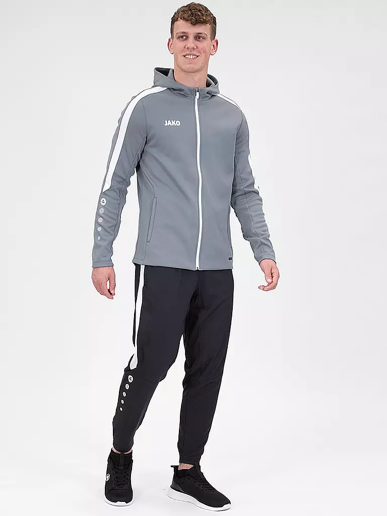 JAKO | Herren Trainingsjacke Power mit Kapuzen | grau