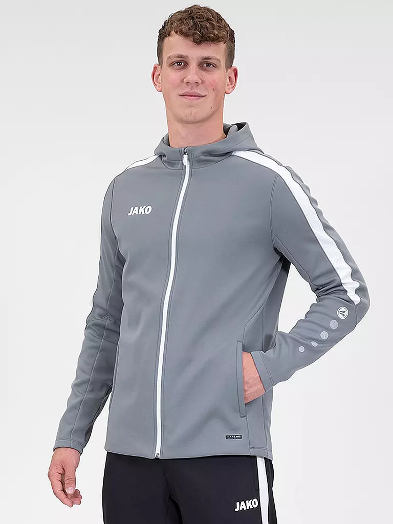 JAKO | Herren Trainingsjacke Power mit Kapuzen | grau