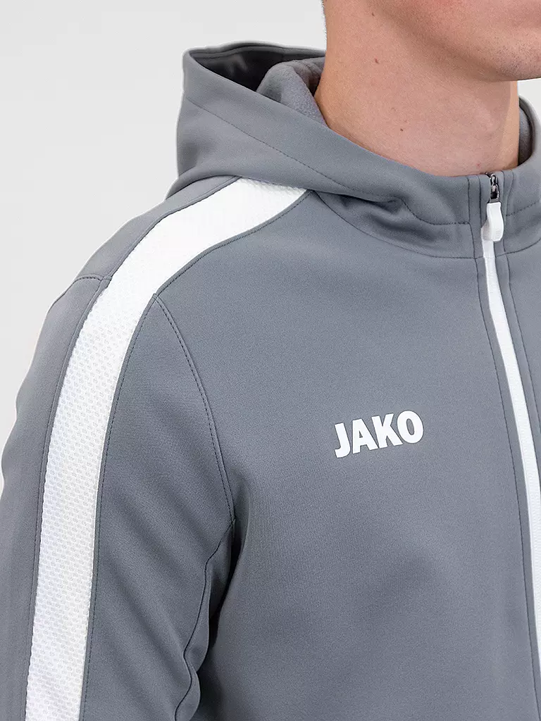 JAKO | Herren Trainingsjacke Power mit Kapuzen | grau