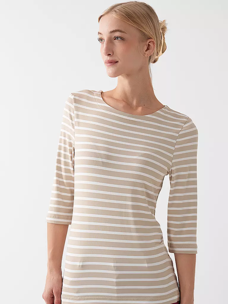 JOY | Damen Shirt Carina 3/4 Arm | beige