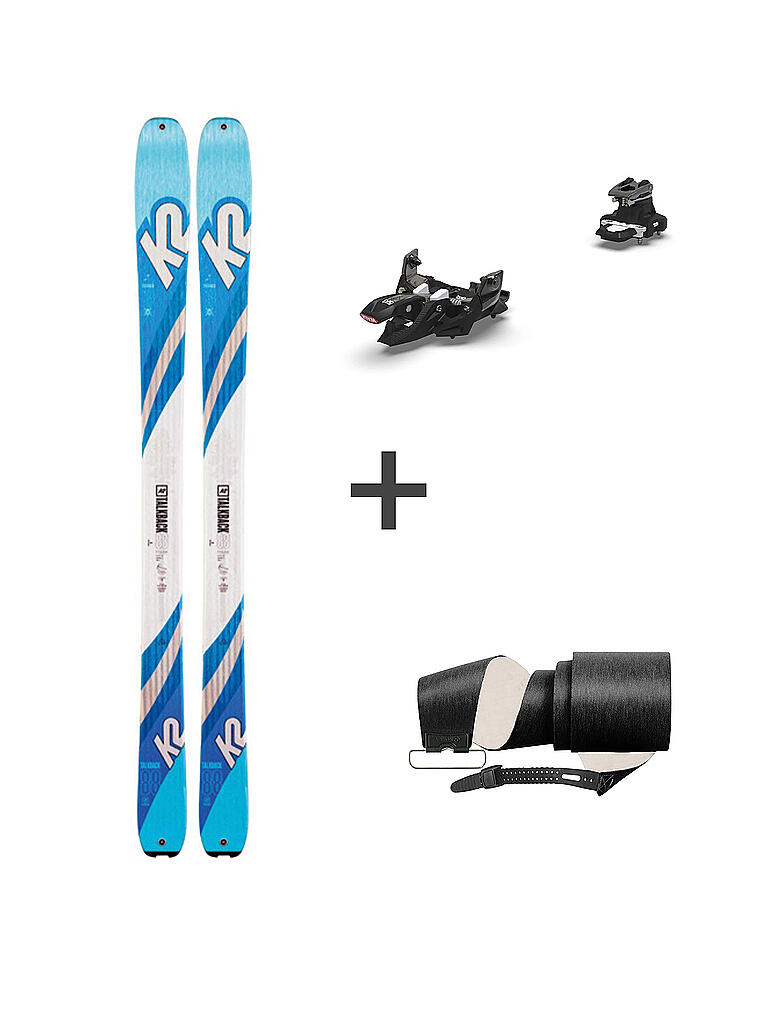 K2 | Damen Tourenski Set Talkback 88 + Alpinist 10 inkl. Fell "GIGA" | blau