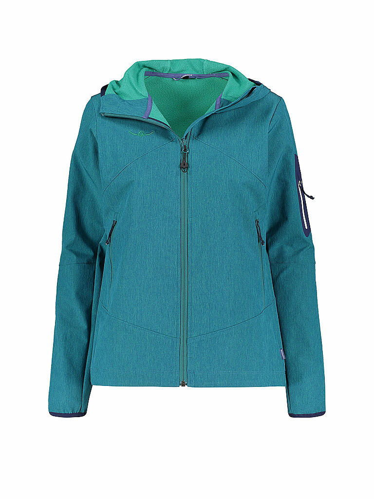 KAIKKIALLA | Damen Softshelljacke Valpuri | türkis