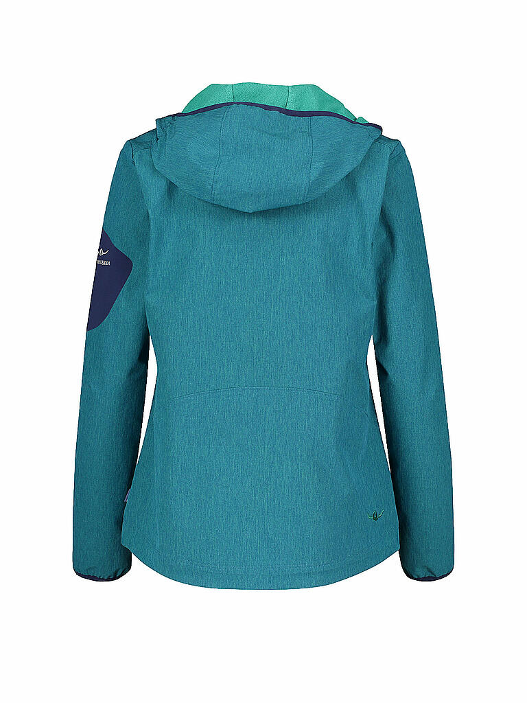KAIKKIALLA | Damen Softshelljacke Valpuri | türkis