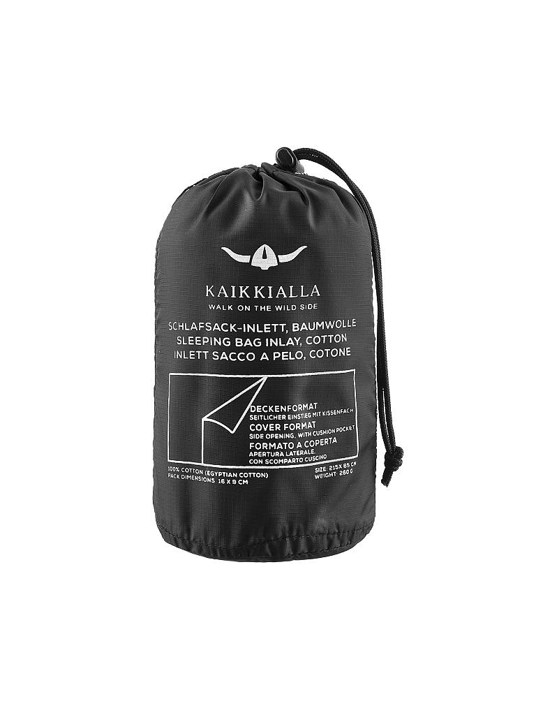 KAIKKIALLA | Hüttenschlafsack/Schlafsack Inlet Iso Uva Rectangular 16x9cm 250g | grau