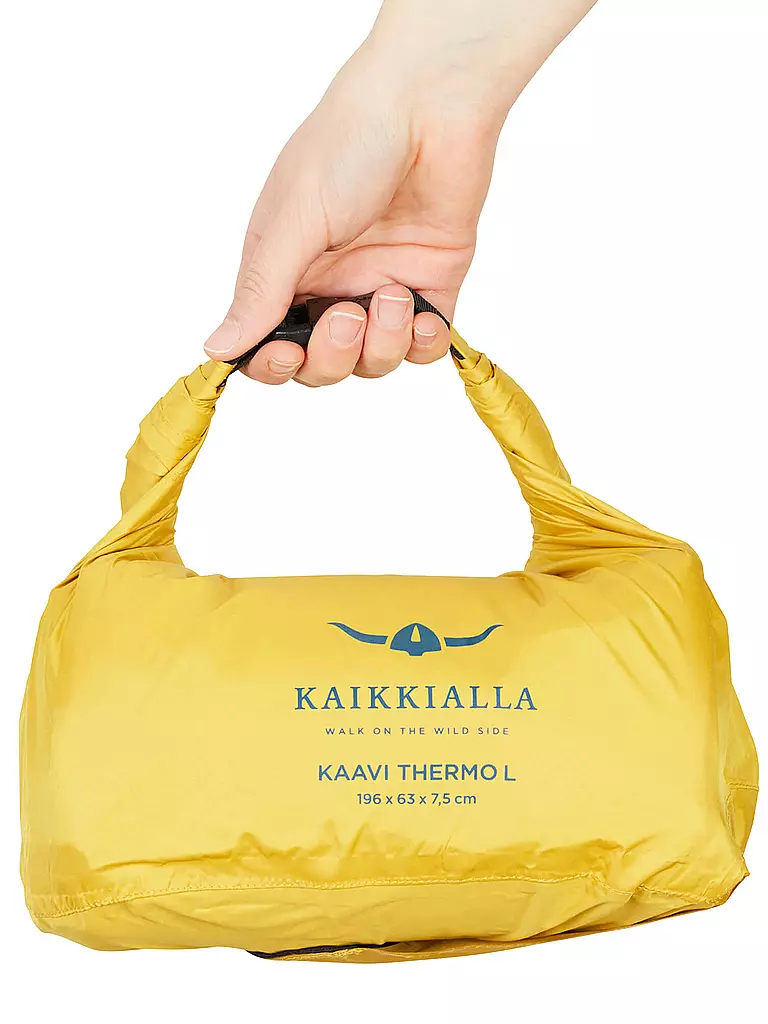 KAIKKIALLA | Isomatte Kaavi Thermo L + Pumpsack | gelb